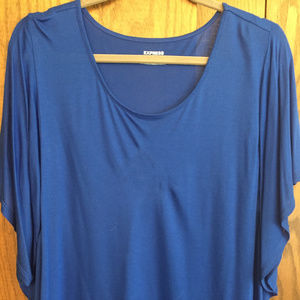 Express Blue Kimono Sleeve Top